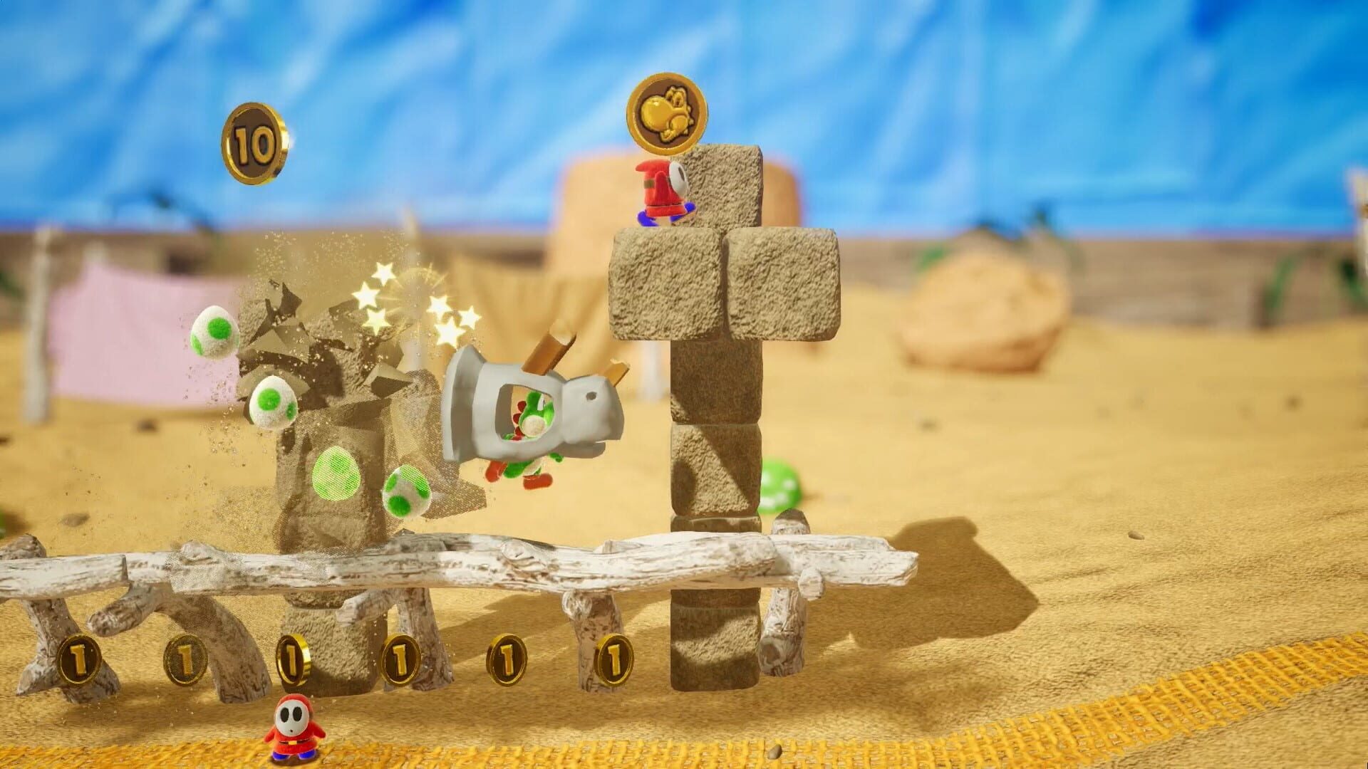 Screenshot for Yoshi's Crafted World