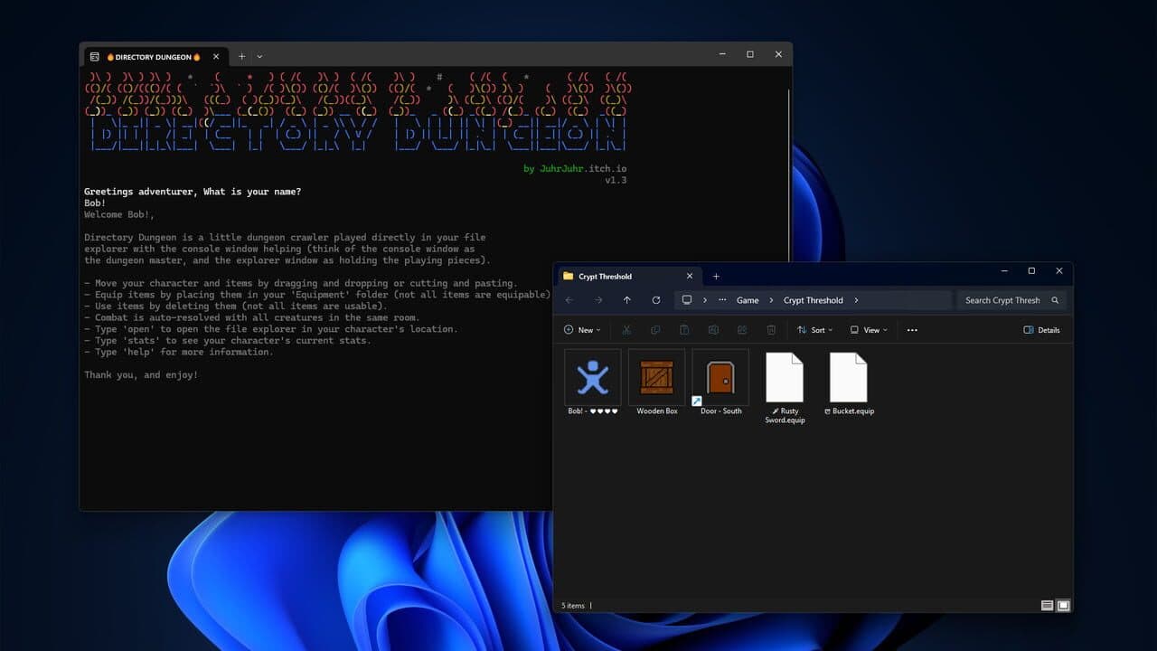 Screenshot for Directory Dungeon - File Explorer Dungeon Crawler