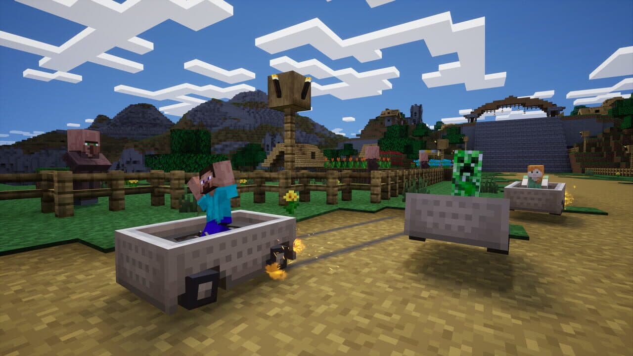 Screenshot for Sonic Racing: CrossWorlds - Minecraft Pack