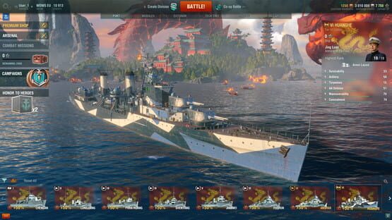 Screenshot for World of Warships: Huanghe Pack