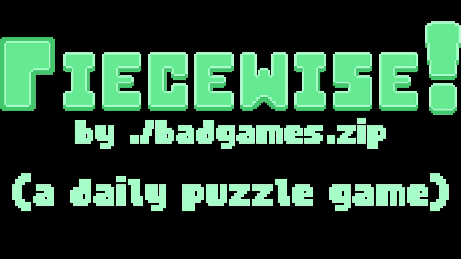 Artwork for Piecewise!: A Daily Puzzle Game!