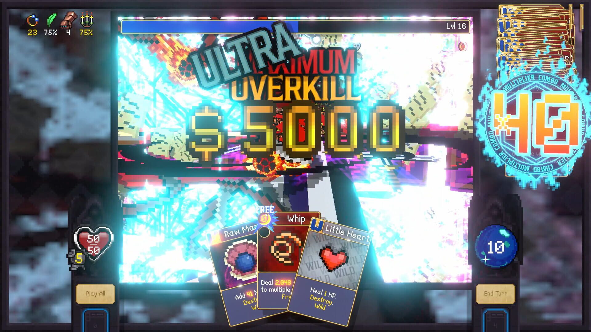 Screenshot for Vampire Crawlers: The Turbo Wildcard from Vampire Survivors