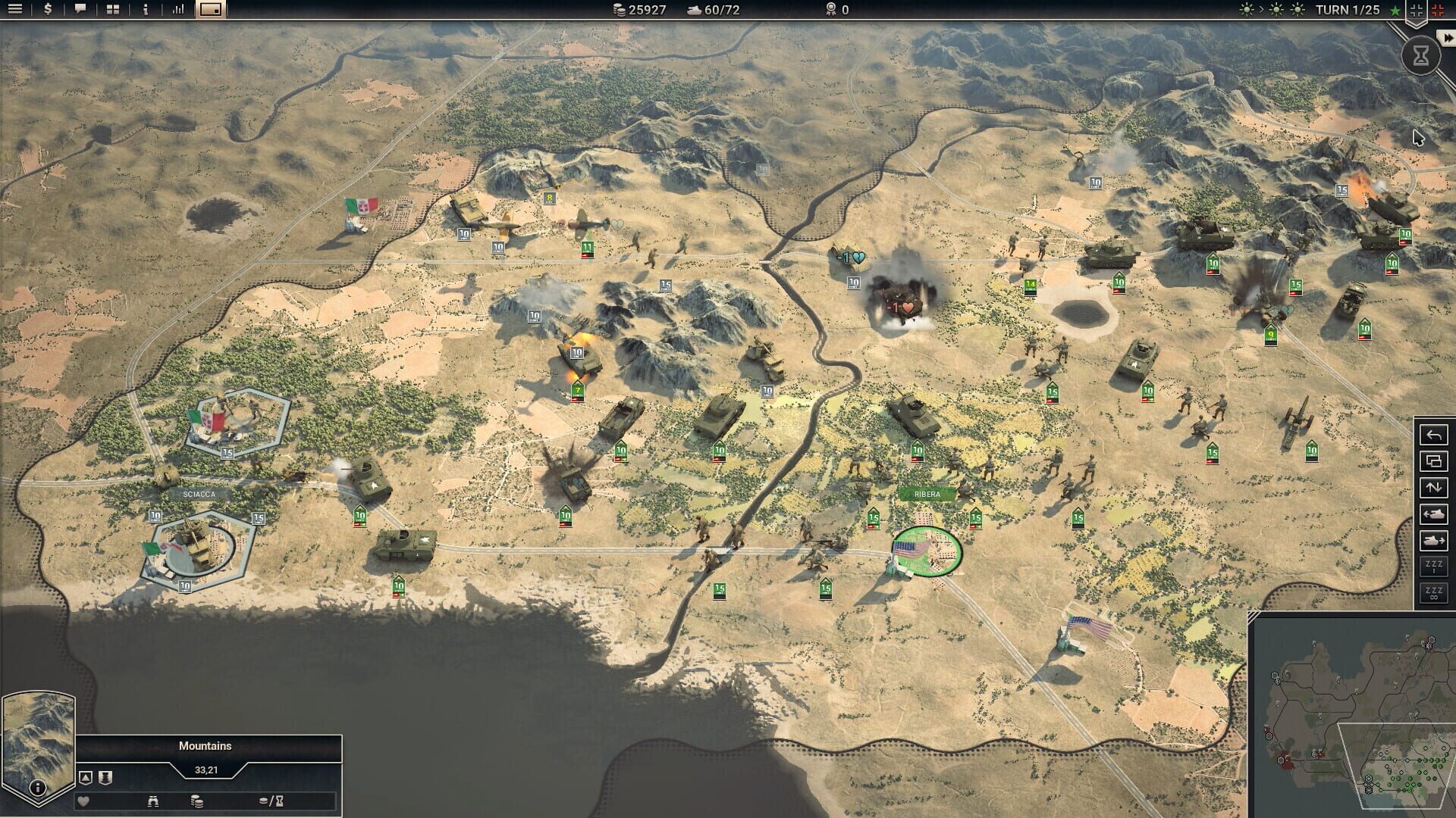 Screenshot for Panzer Corps 2: Allied Operations - Italy: Vol.1