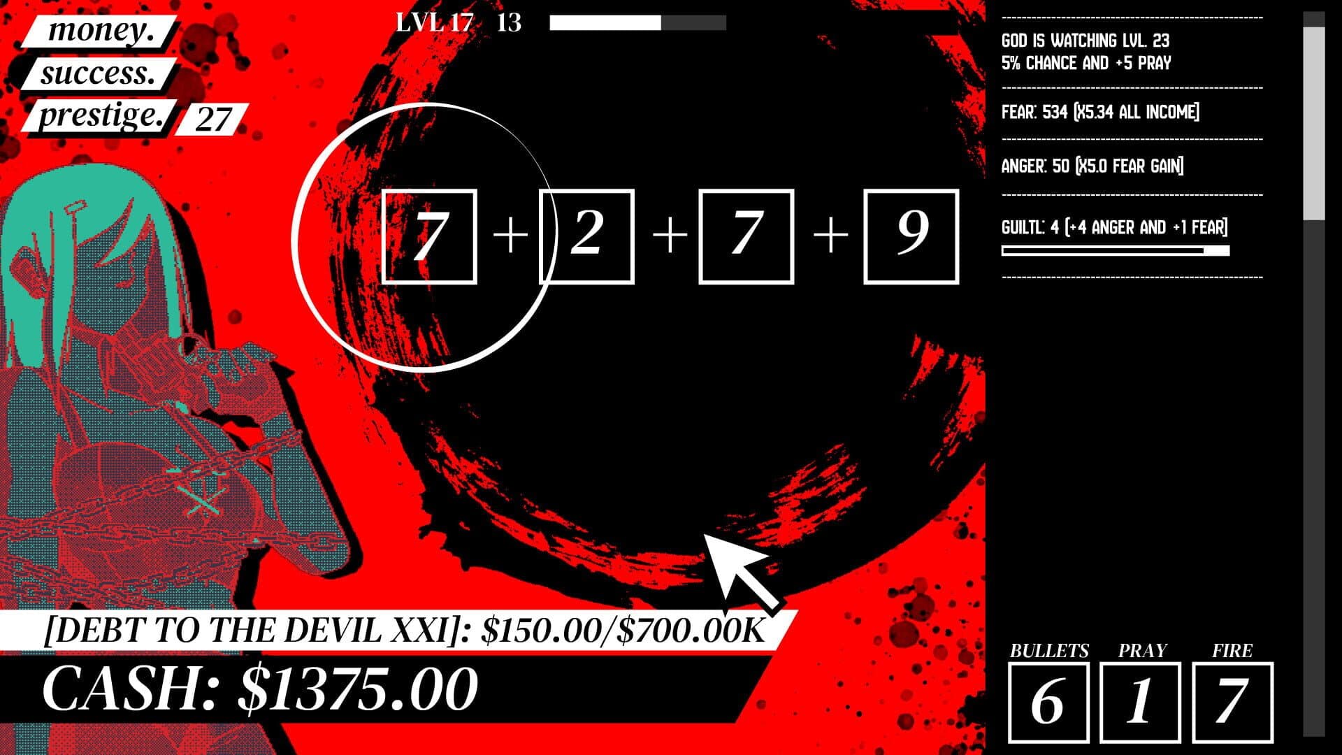 Screenshot for Meaningless Random Numbers