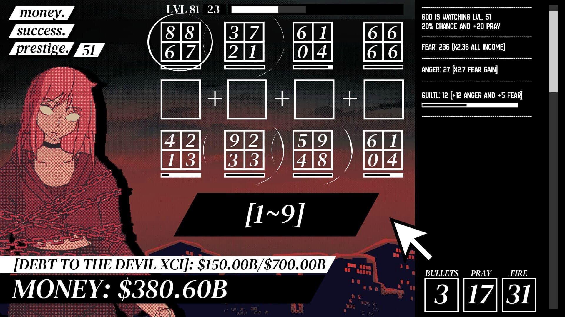 Screenshot for Meaningless Random Numbers