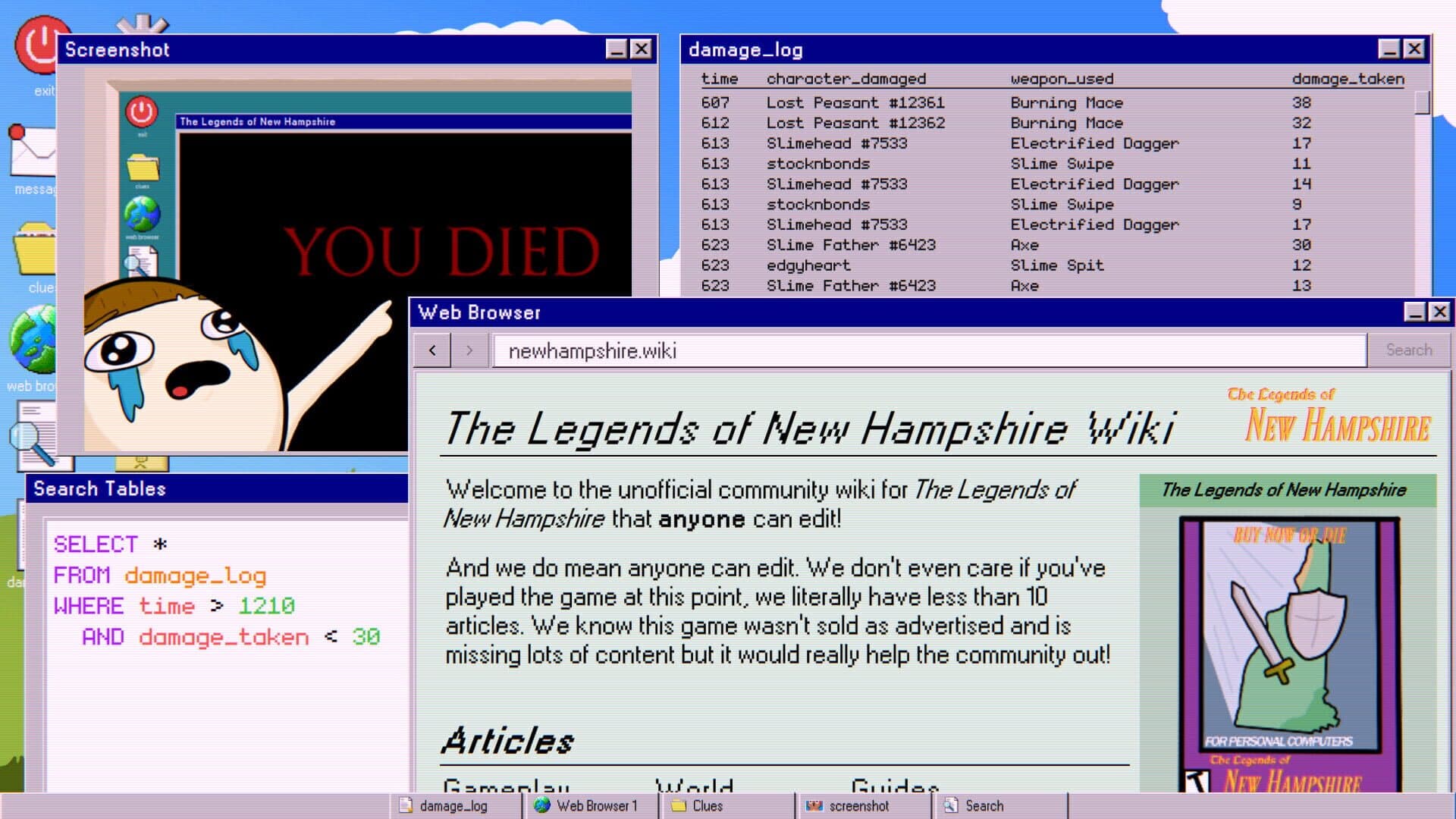 Screenshot for Database Detective: Minor Crimes Division