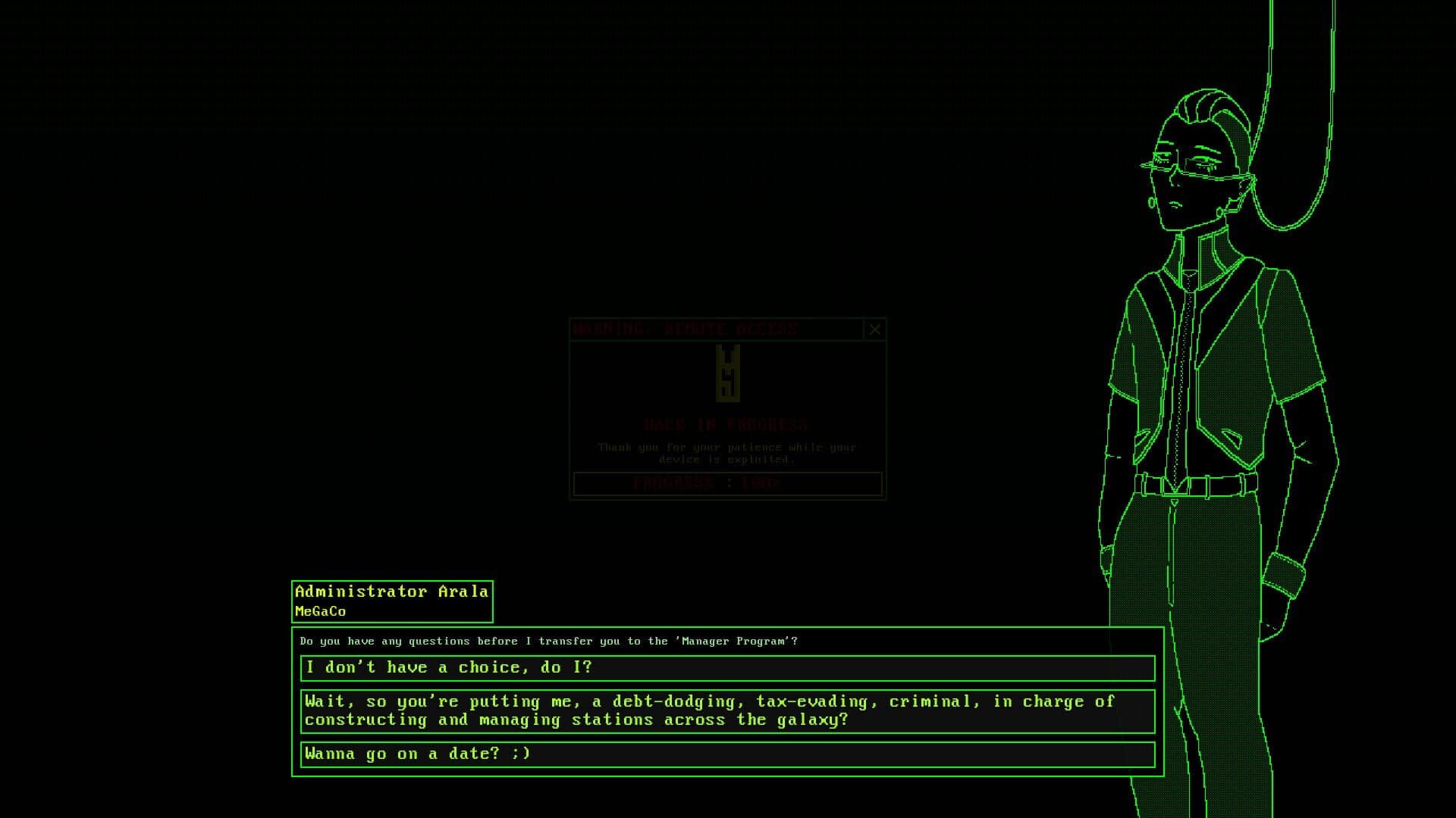 Screenshot for Management in Space