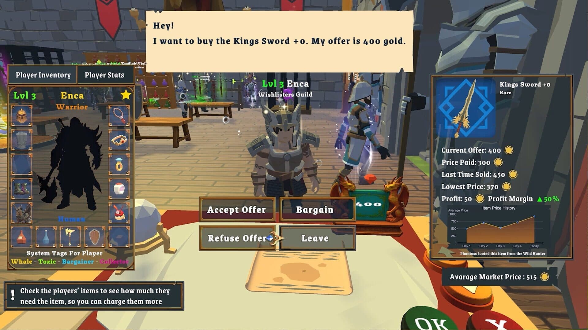 Screenshot for MMORPG NPC Simulator