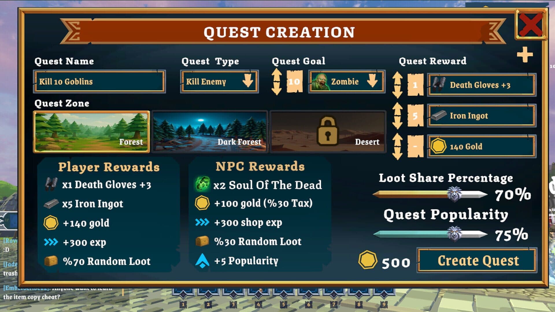 Screenshot for MMORPG NPC Simulator