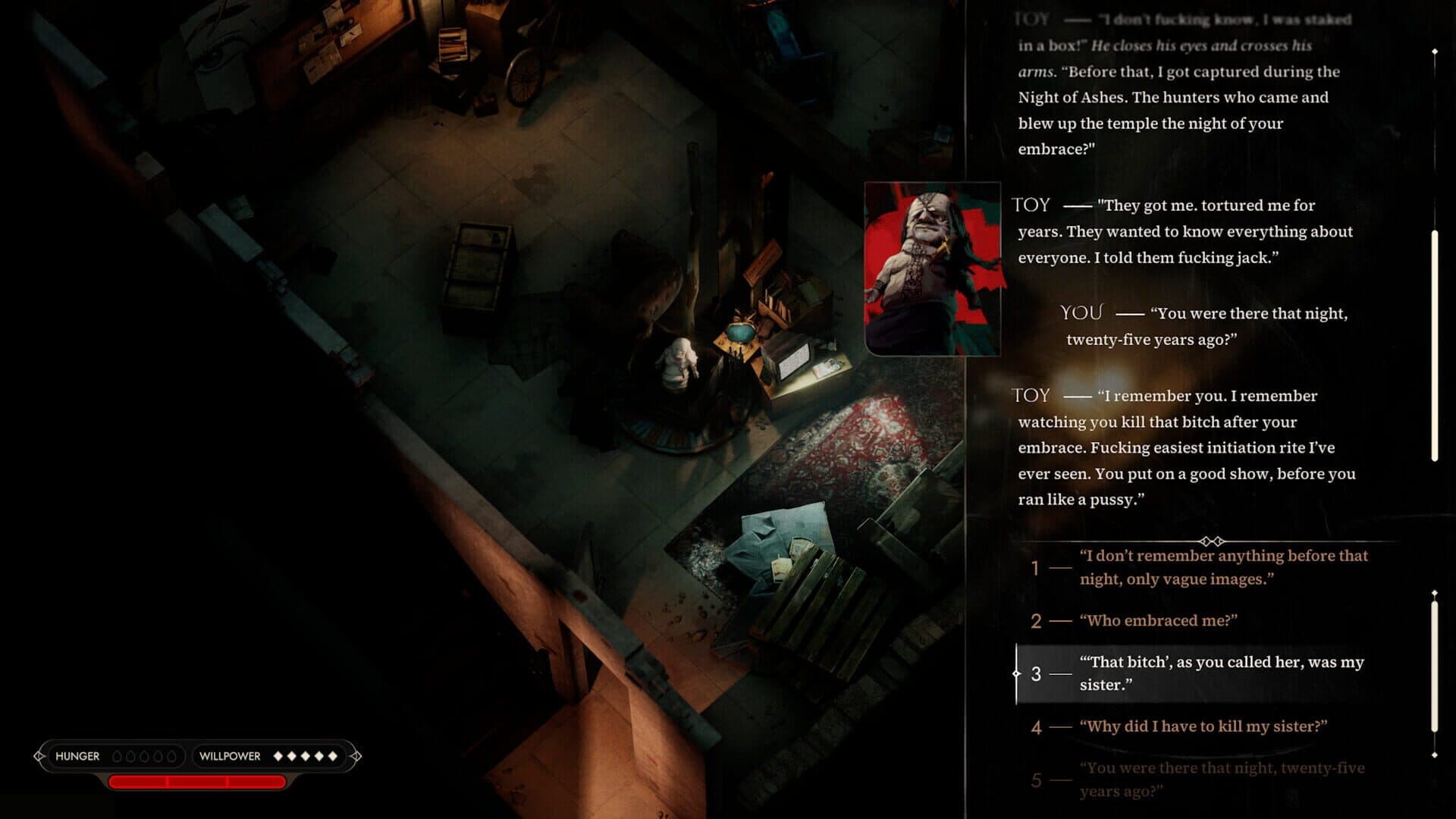 Screenshot for Vampire: The Masquerade - Eternal Whispers
