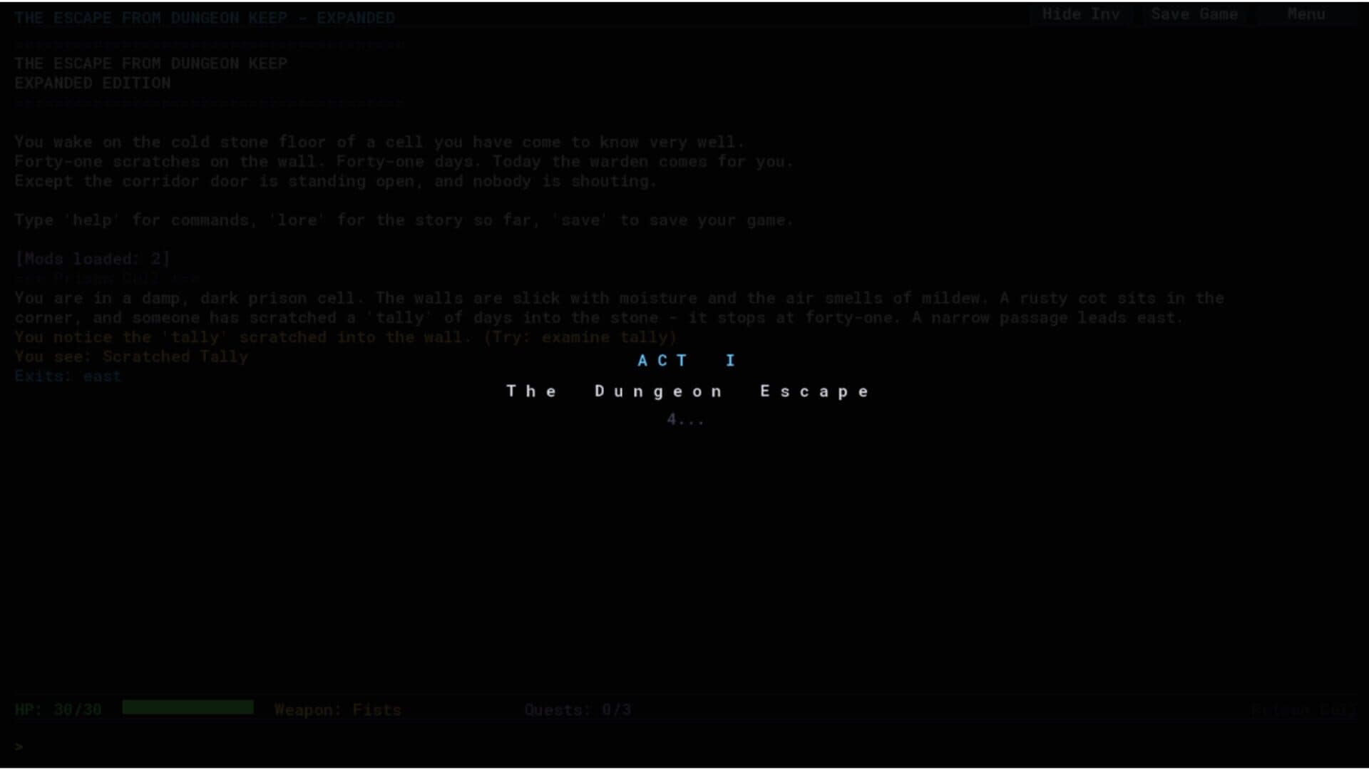 Screenshot for The Escape From Dungeon Keep