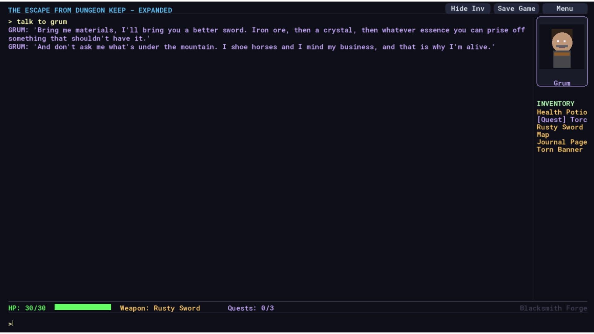 Screenshot for The Escape From Dungeon Keep