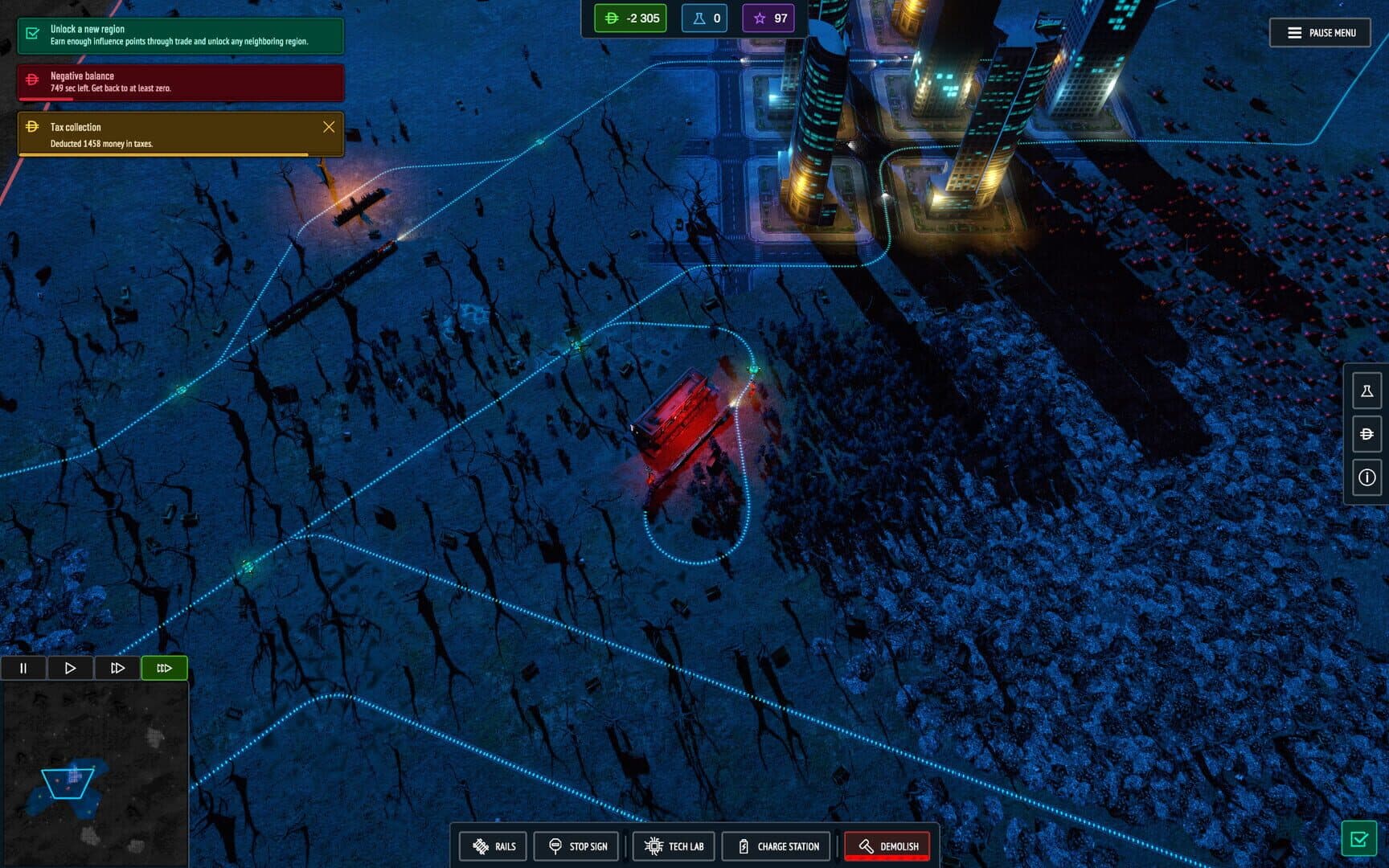 Screenshot for Cargo Protocol: Cyberpunk Trains
