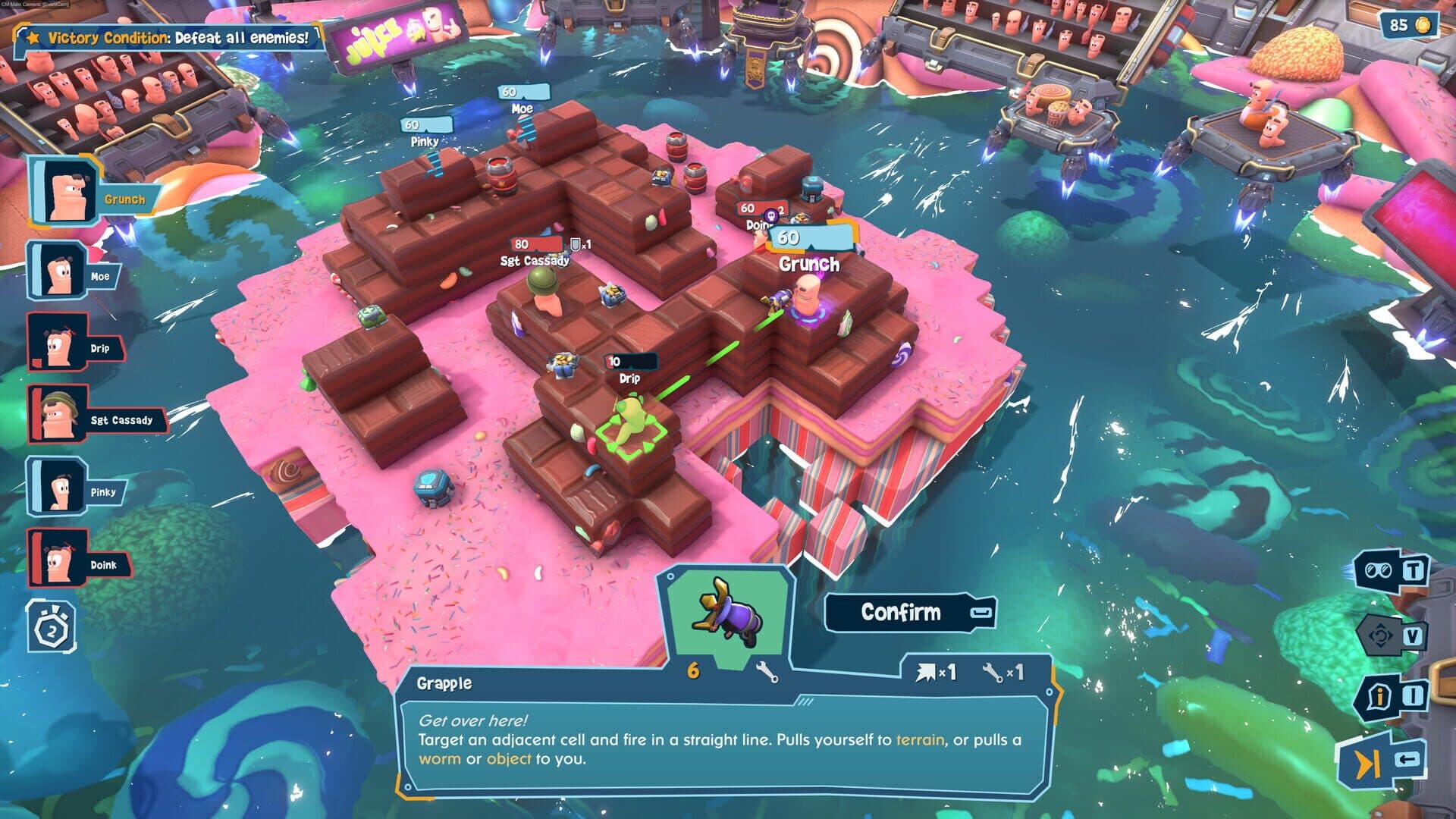 Screenshot for Worms Galactic Tactics
