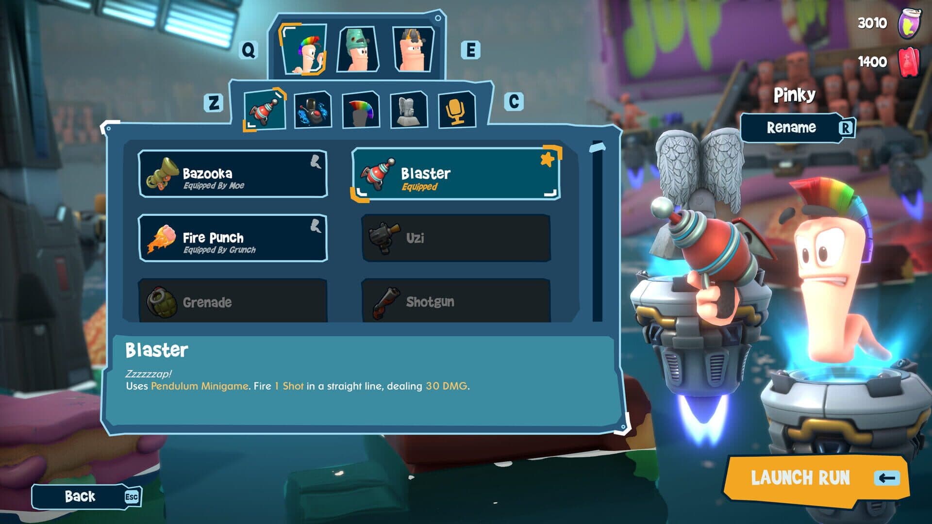 Screenshot for Worms Galactic Tactics
