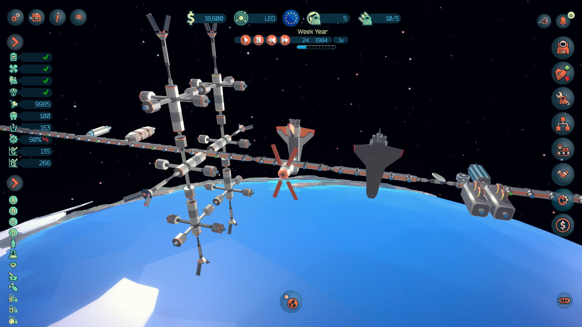 Screenshot for Space Station Designer