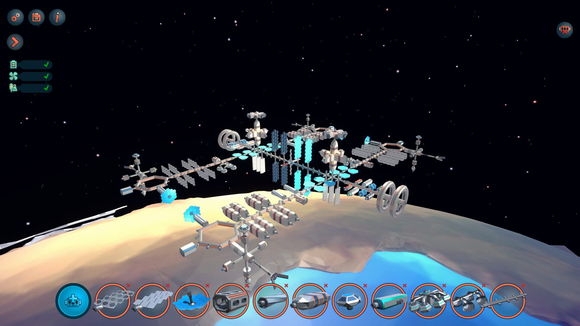 Screenshot for Space Station Designer