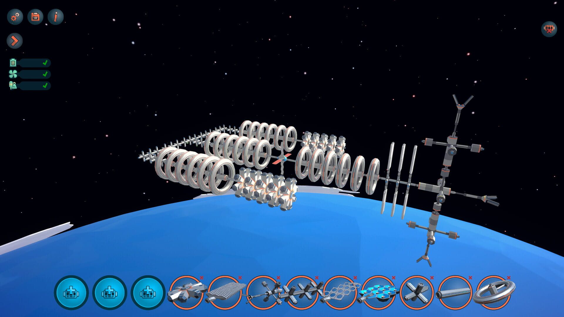Screenshot for Space Station Designer