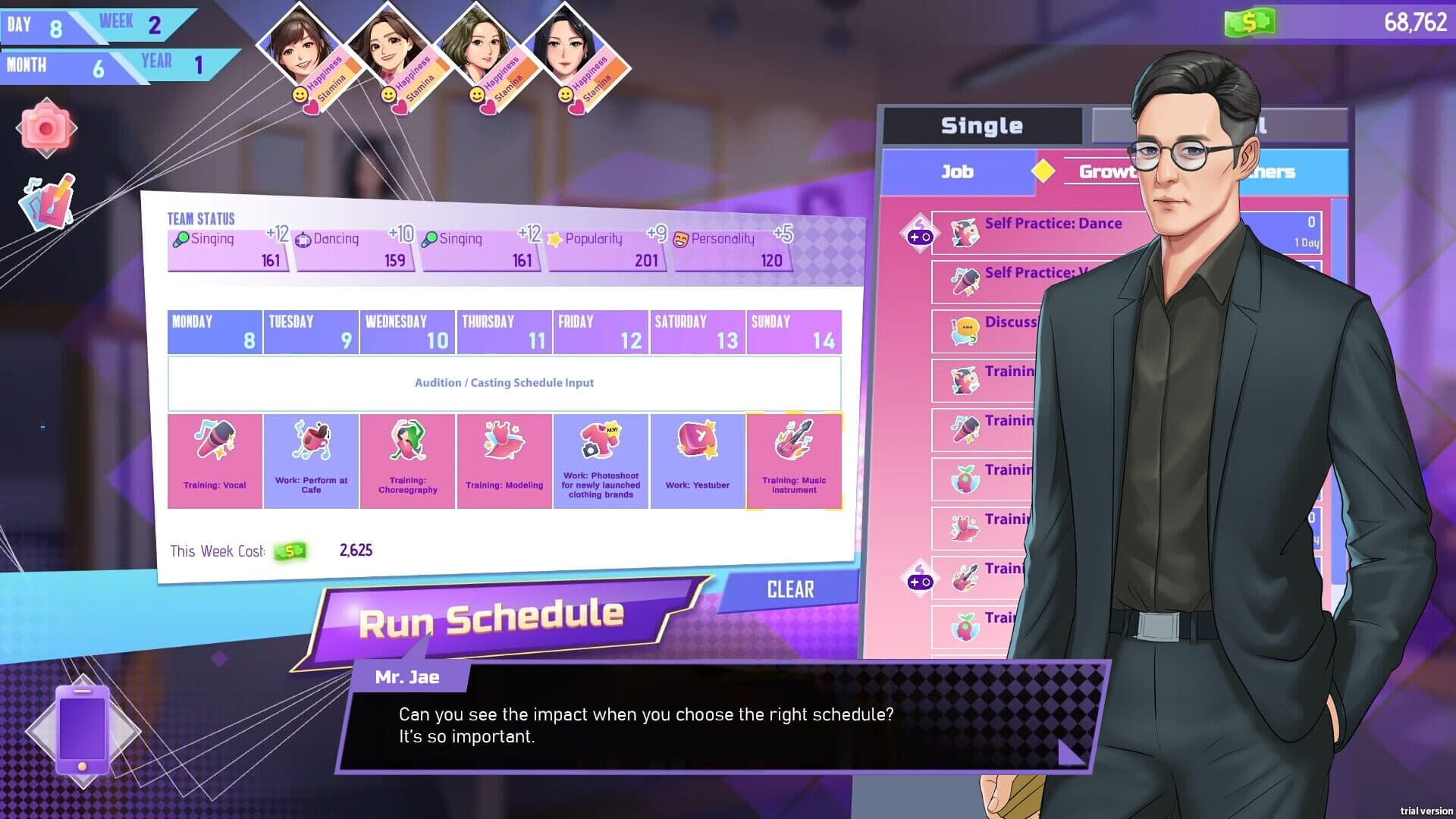 Screenshot for K-Pop Idol Stories: Road to Debut
