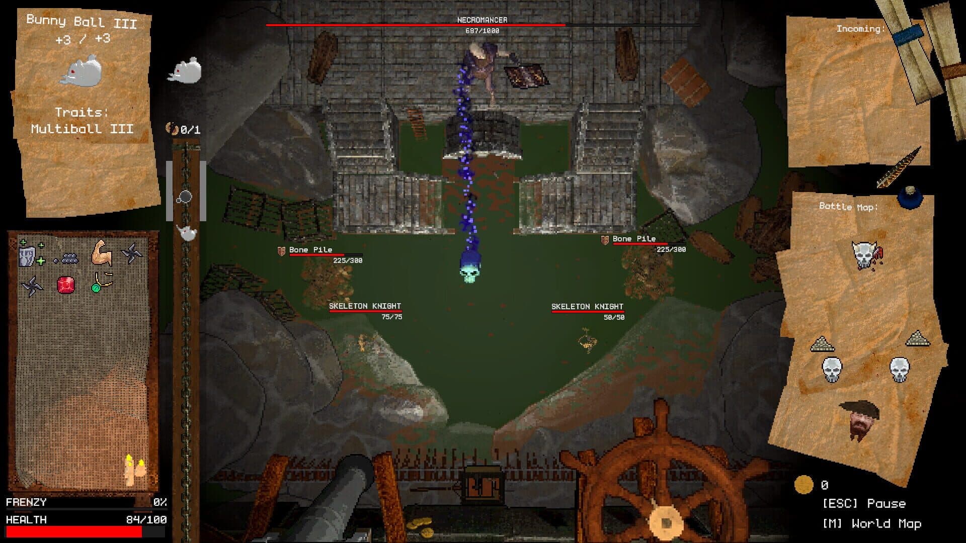 Screenshot for Dwarrf: A Pinball Roguelike