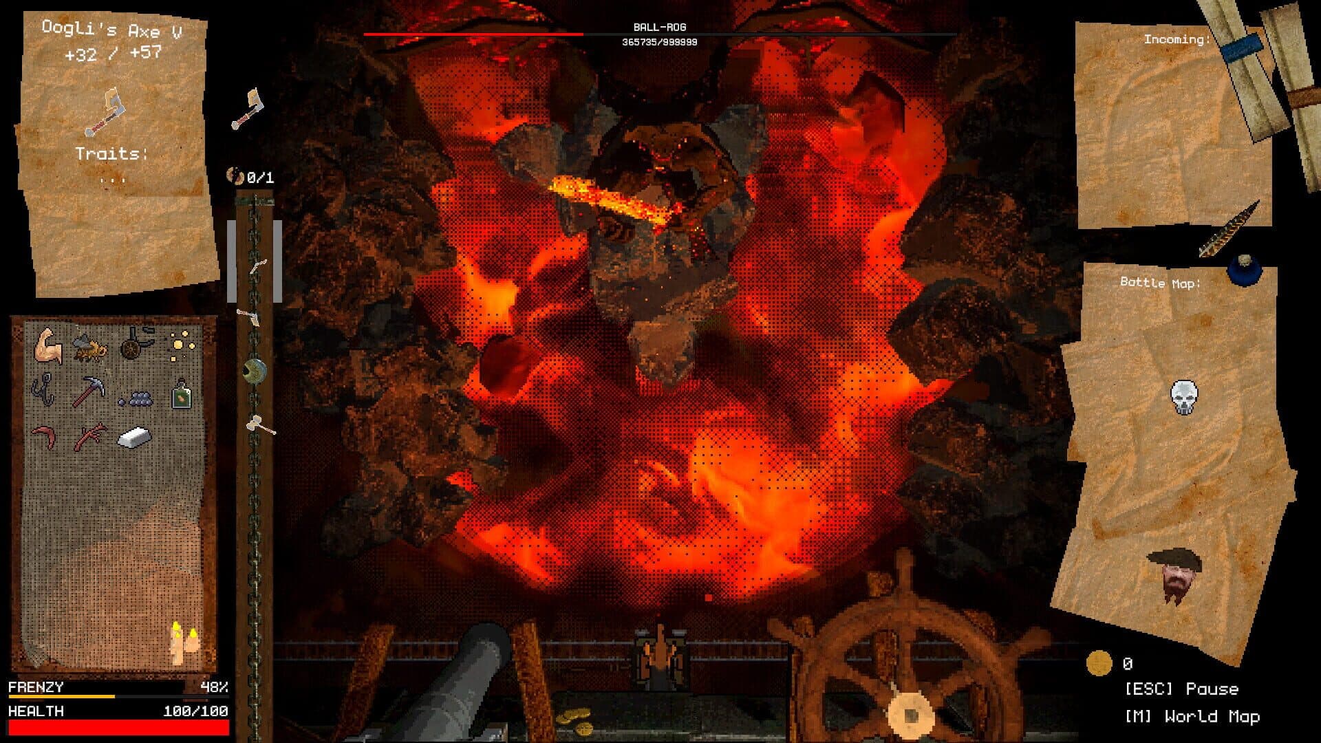 Screenshot for Dwarrf: A Pinball Roguelike