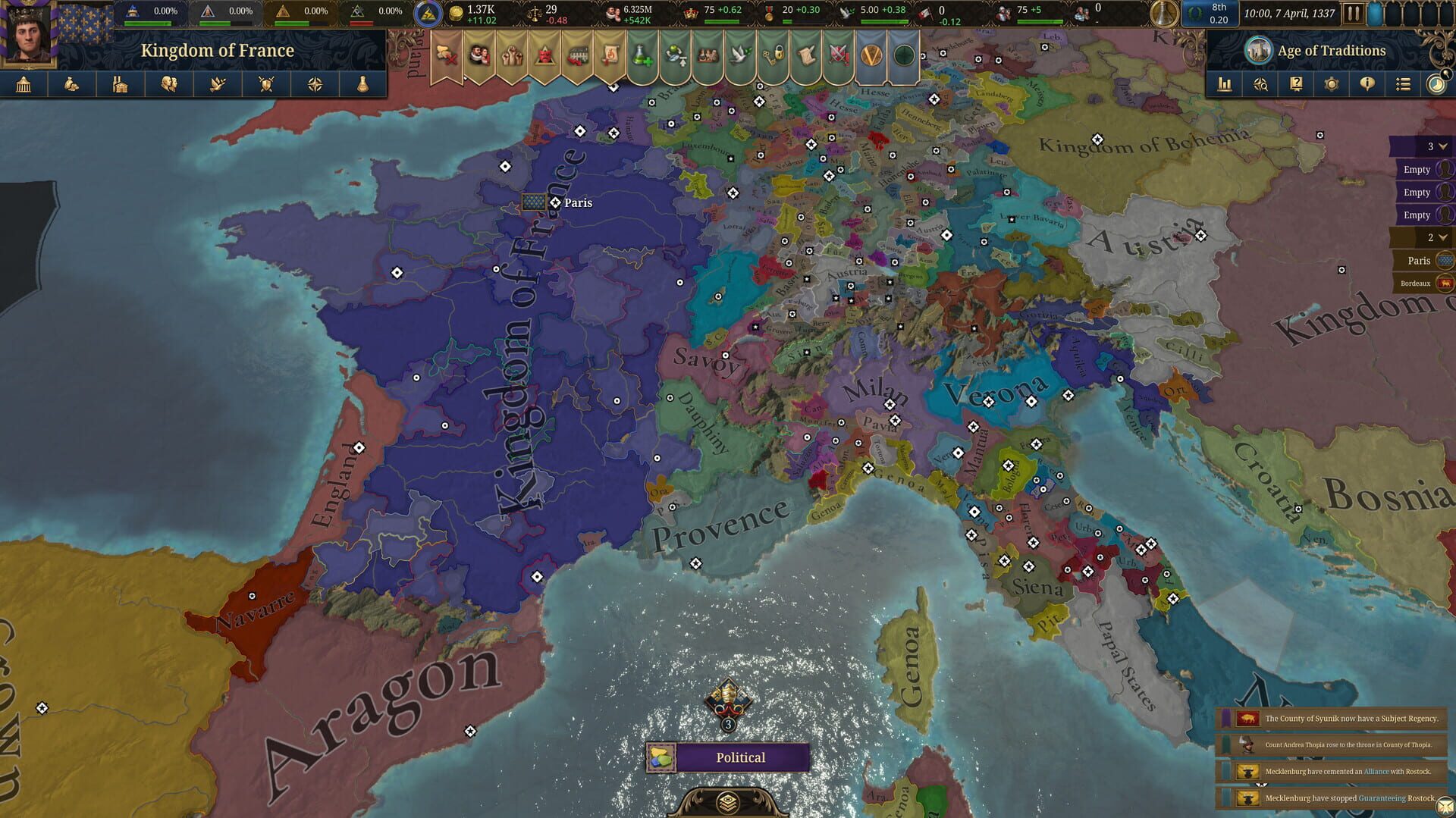 Screenshot for Europa Universalis V
