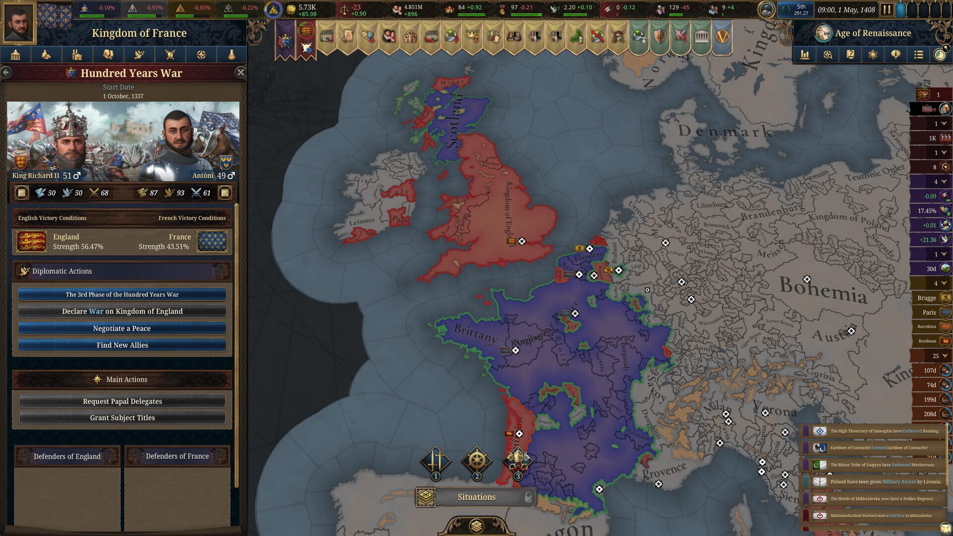 Screenshot for Europa Universalis V