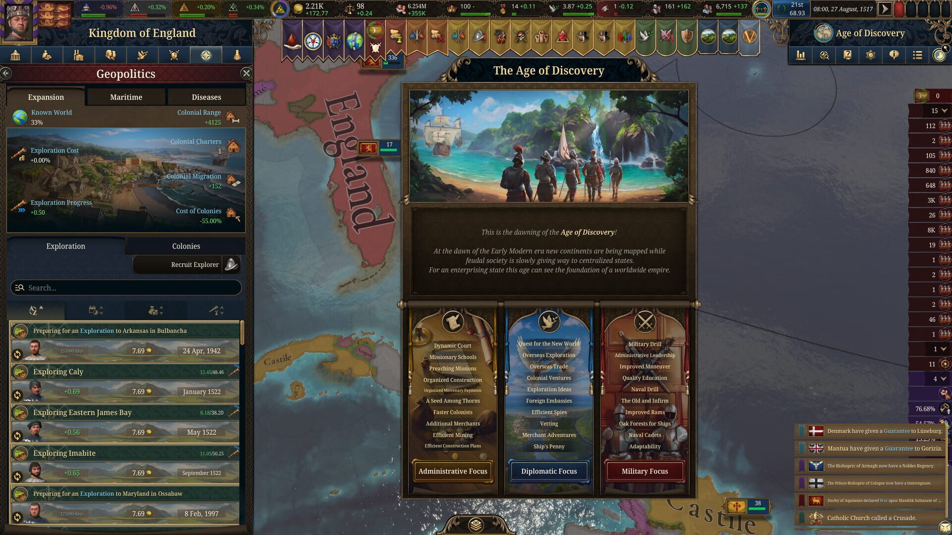 Screenshot for Europa Universalis V