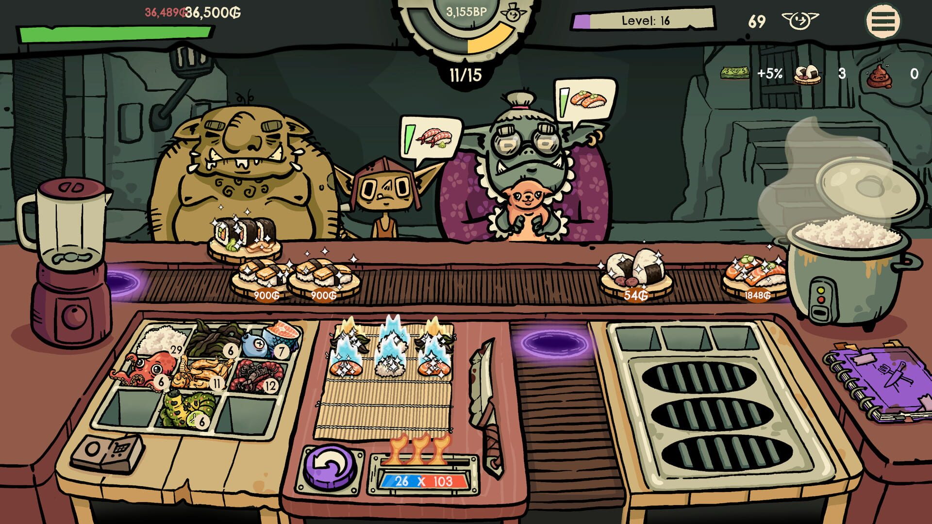 Screenshot for Goblin Sushi