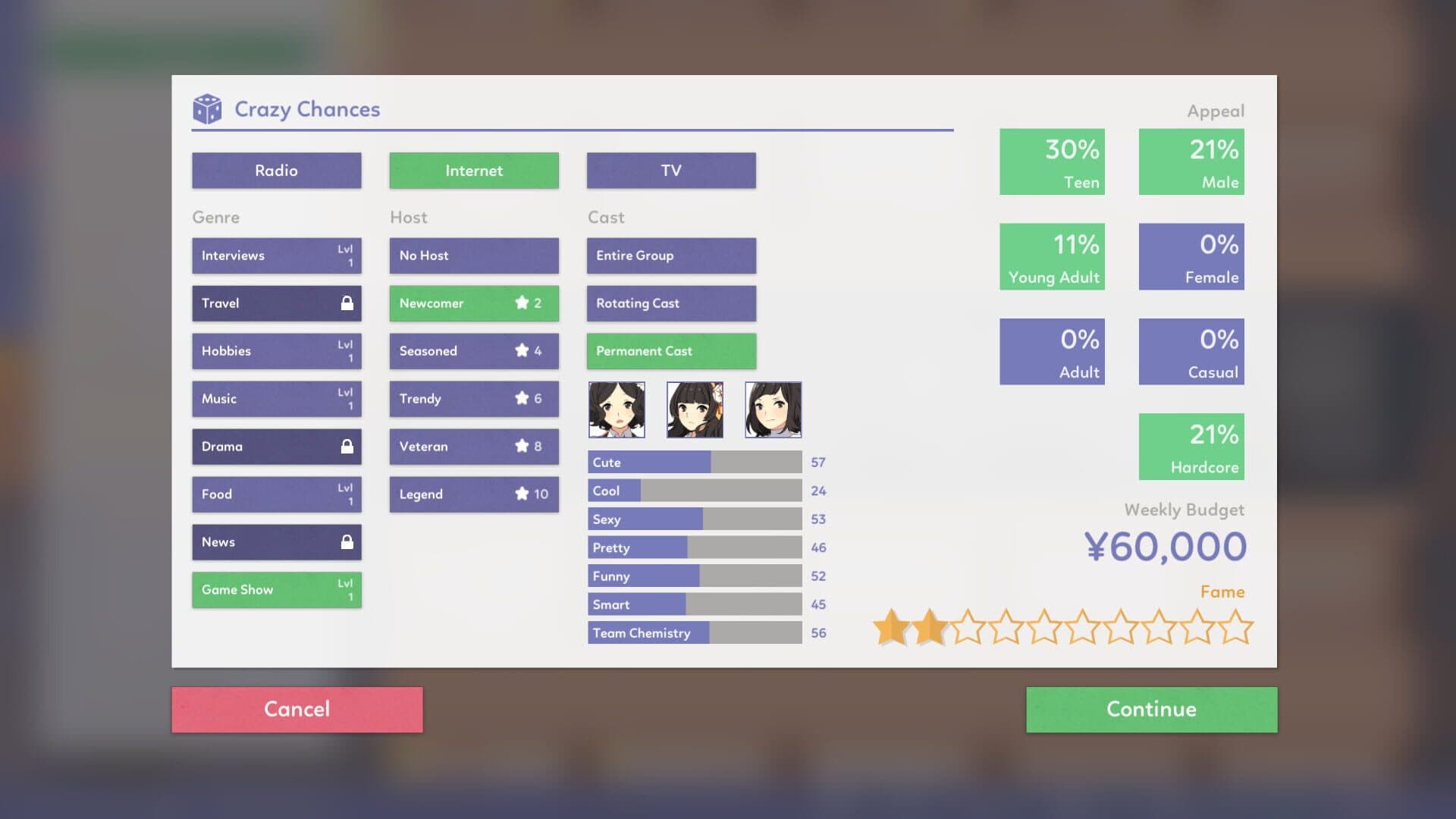 Screenshot for Idol Manager