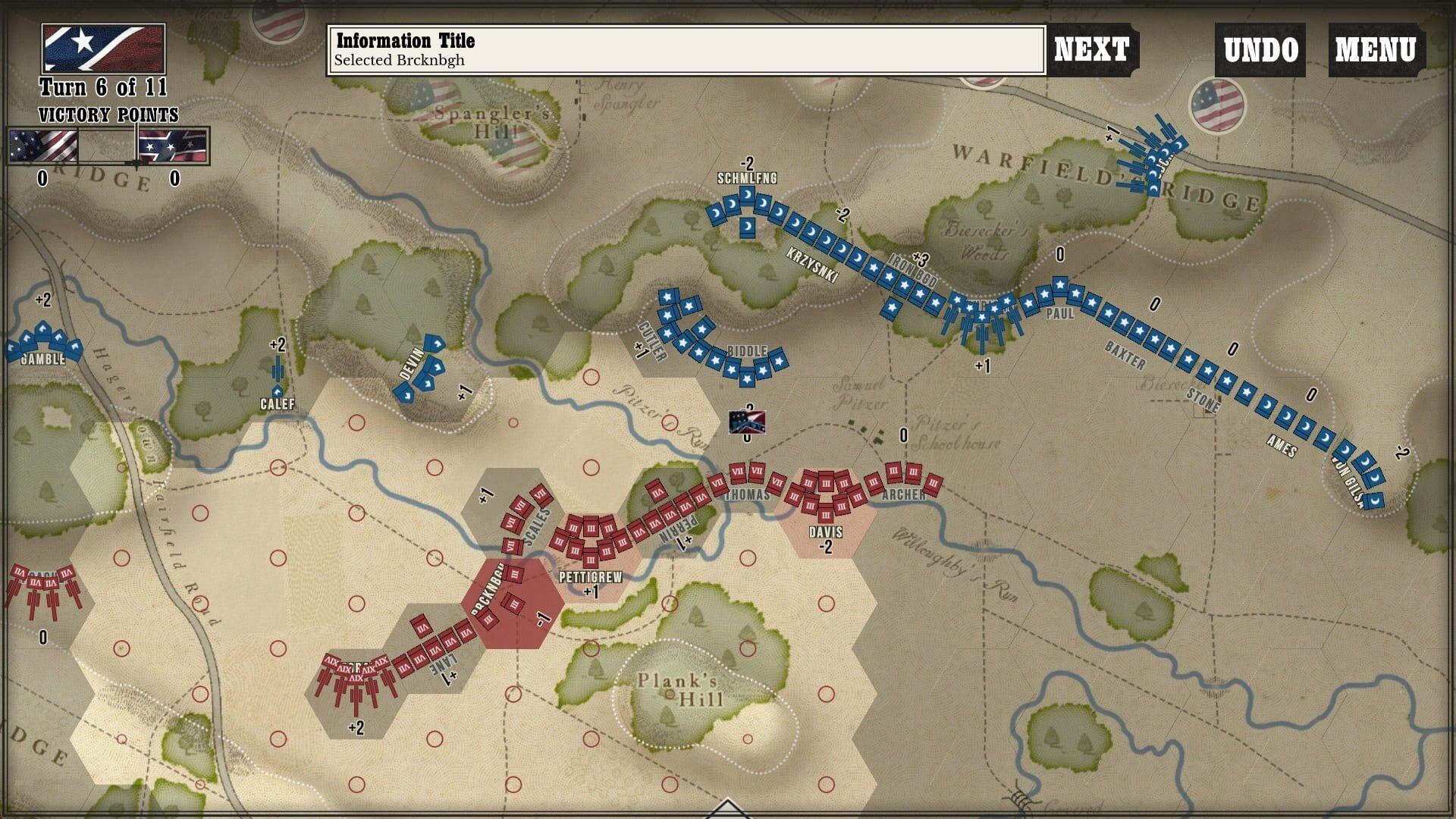 Screenshot for Gettysburg: the Tide Turns