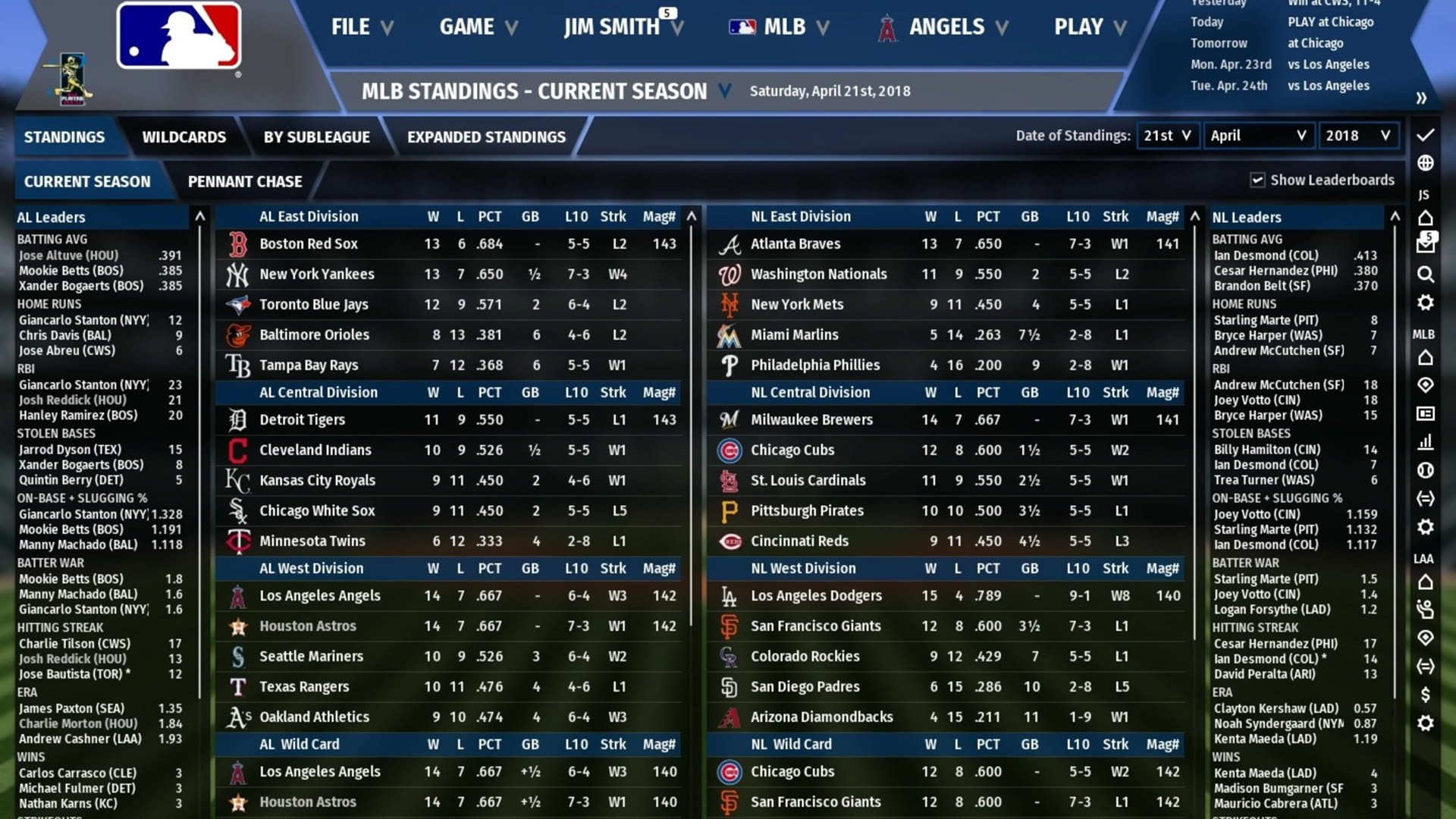 Screenshot for Out of the Park Baseball 19