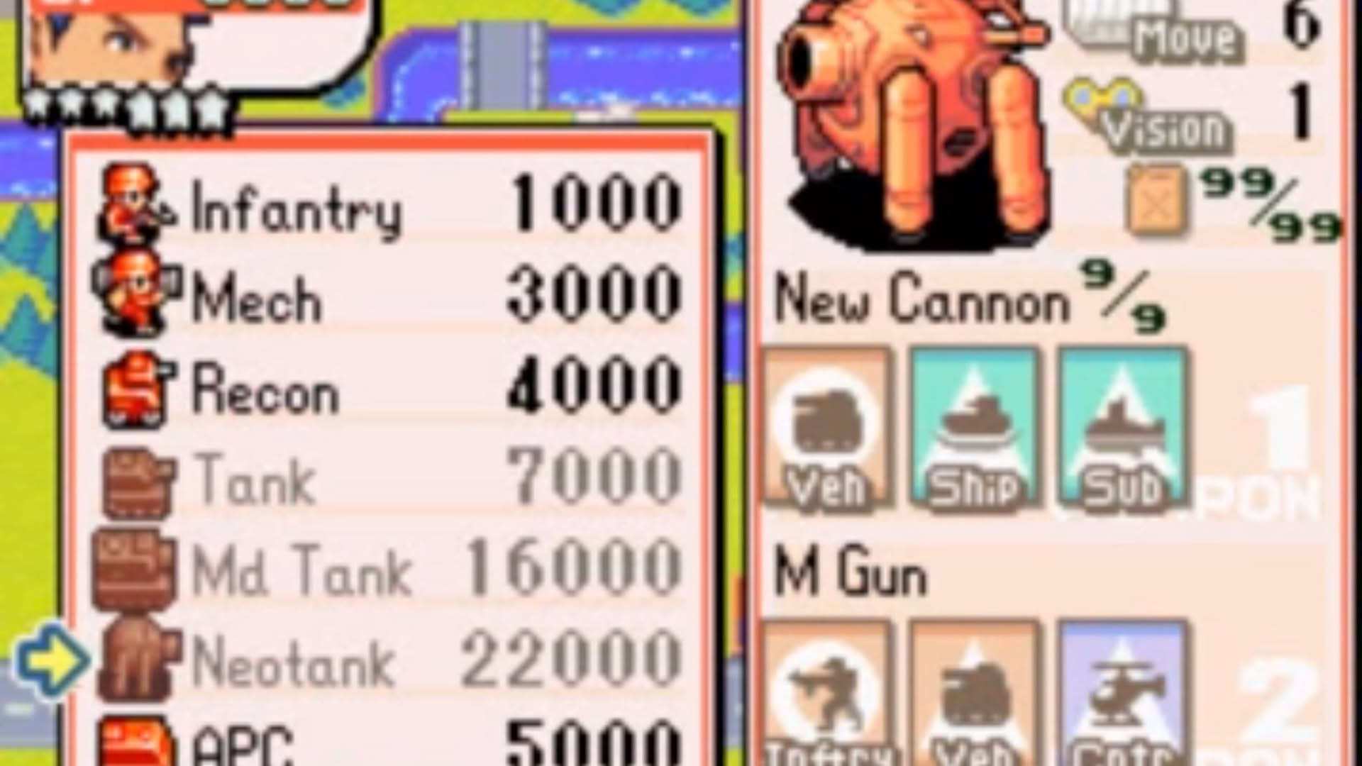 Screenshot for Advance Wars 2: Black Hole Rising