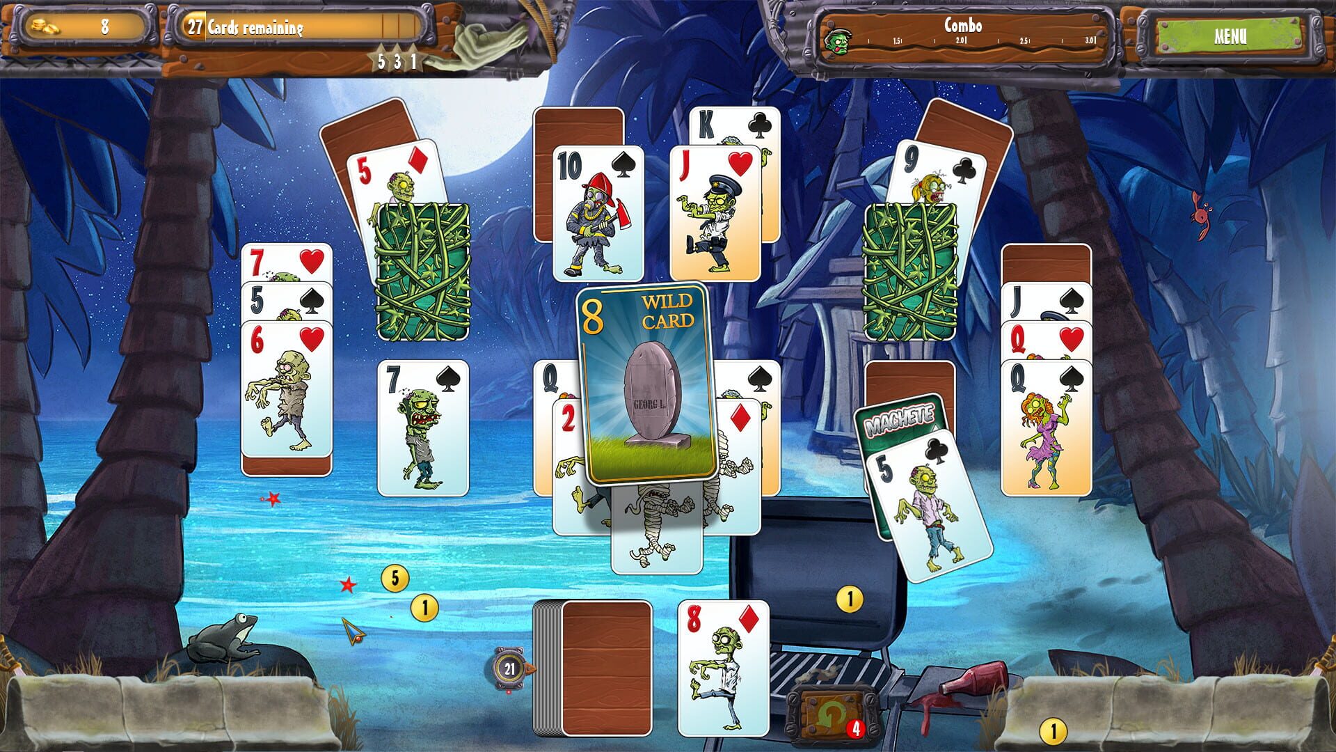 Screenshot for Zombie Solitaire 2 Chapter 1