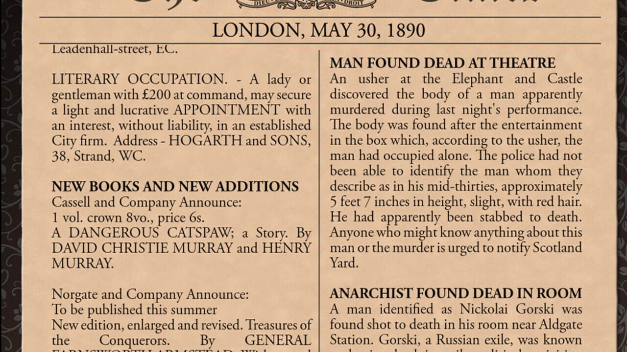 Screenshot for Sherlock Holmes Consulting Detective: The Case of the Tin Soldier