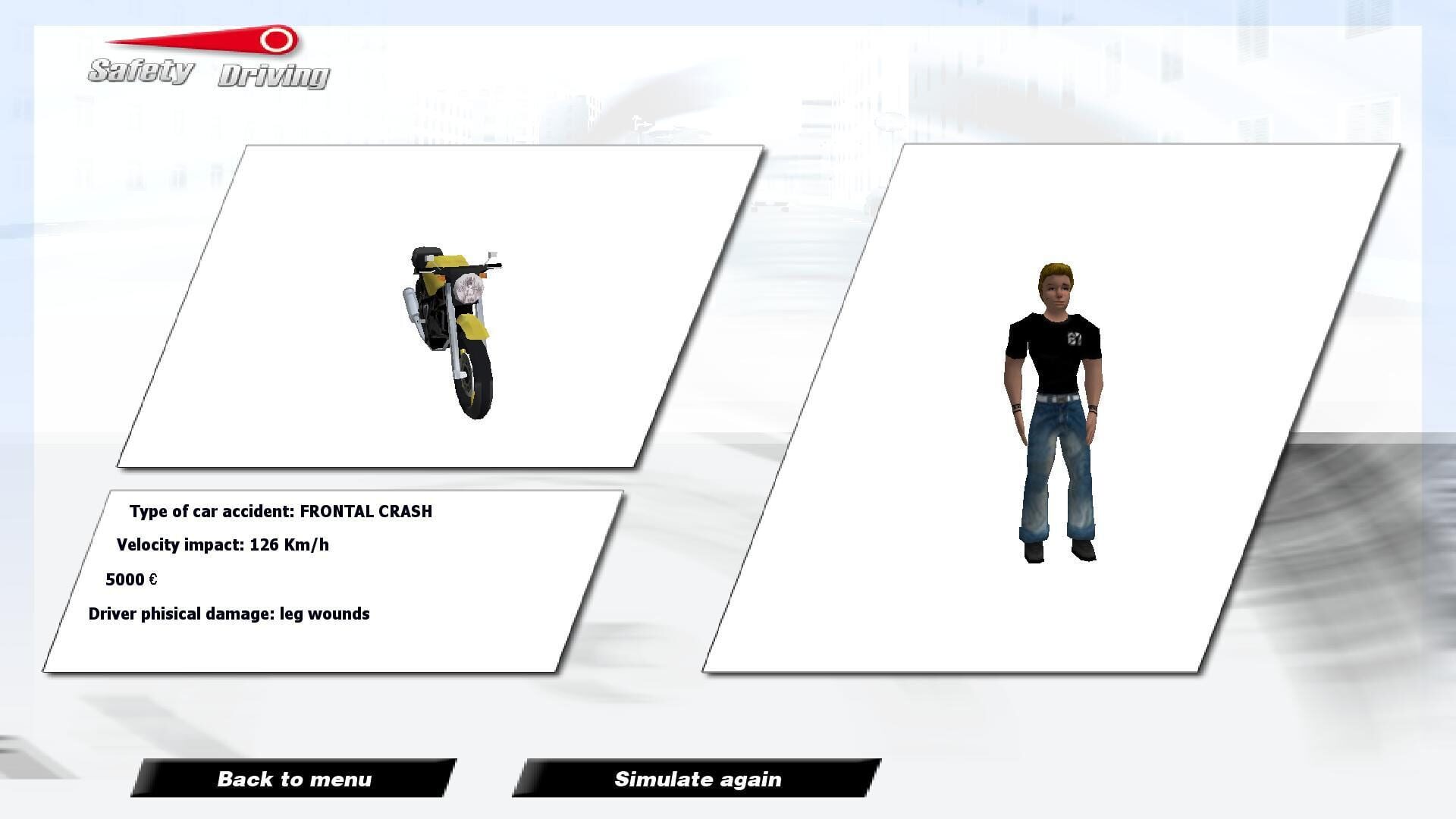 Screenshot for Safety Driving Simulator: Motorbike