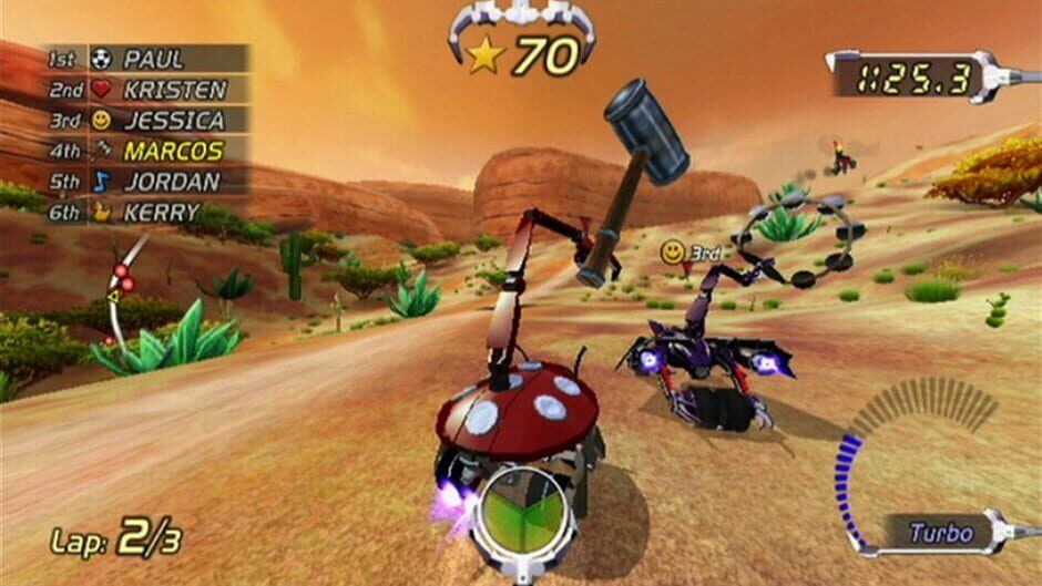 Screenshot for Excitebots: Trick Racing