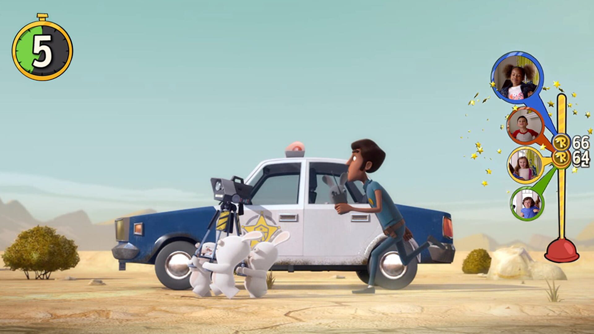 Screenshot for Rabbids Invasion: The Interactive TV Show