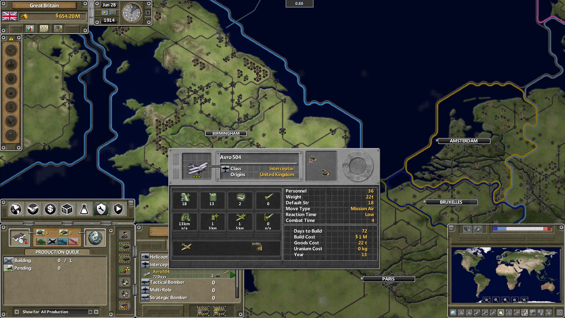 Screenshot for Supreme Ruler the Great War