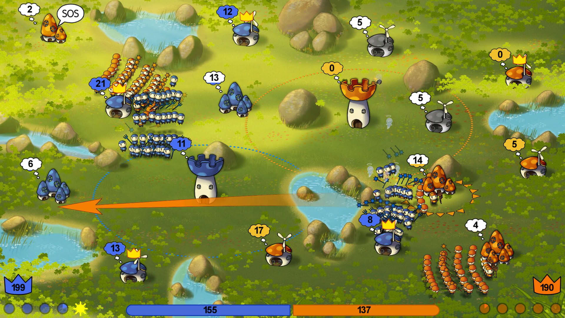 Screenshot for Mushroom Wars