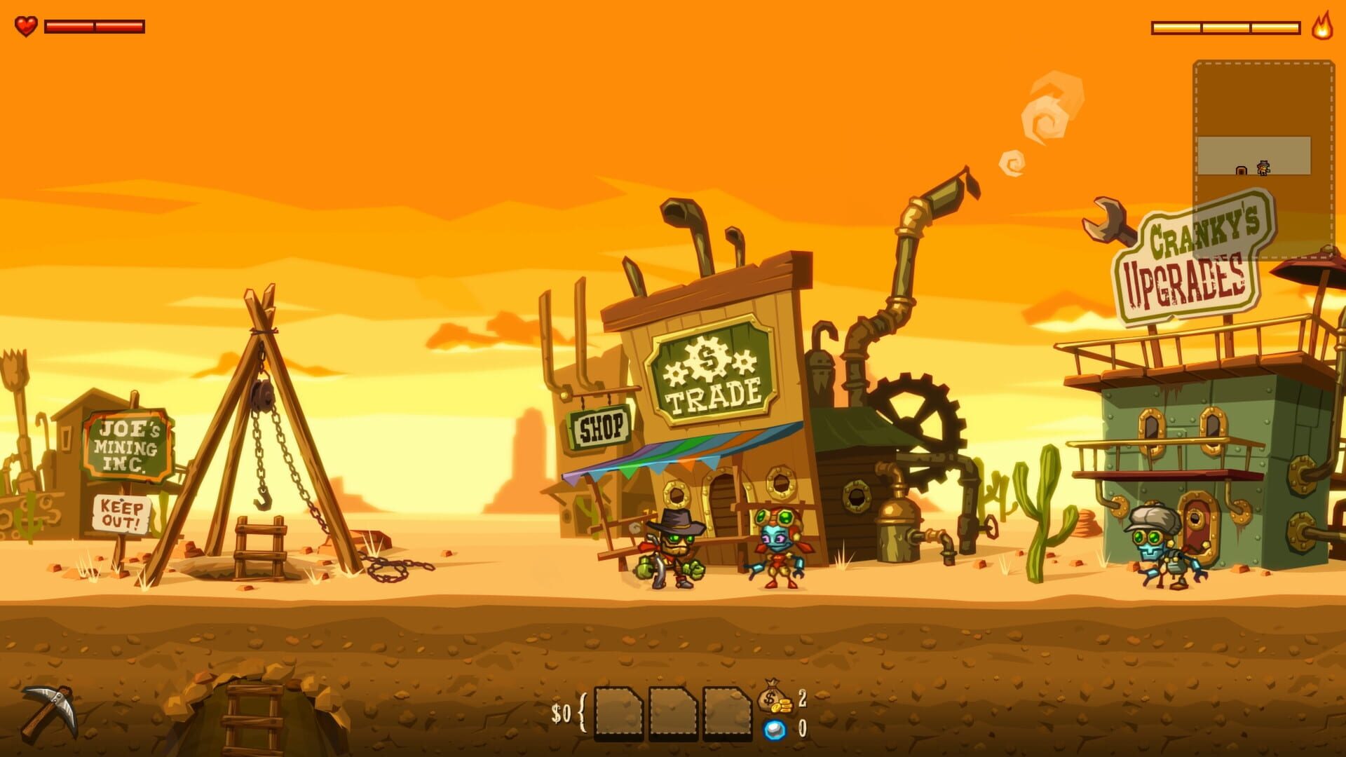Screenshot for SteamWorld Dig