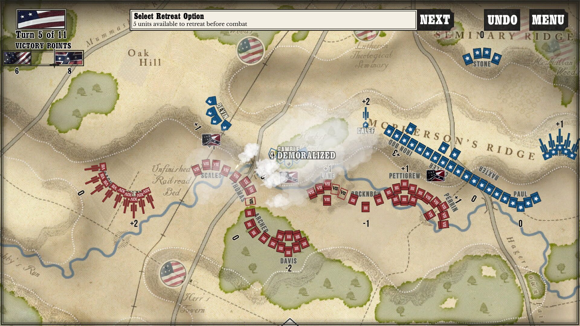 Screenshot for Gettysburg: the Tide Turns