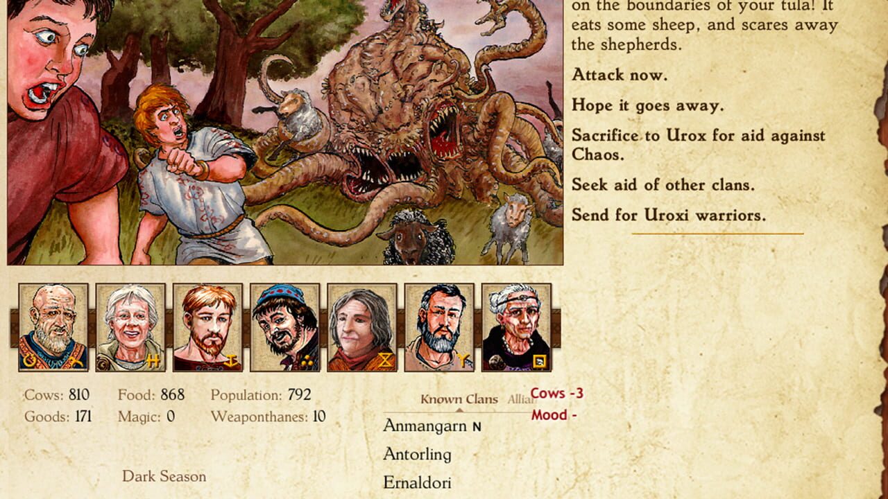 Screenshot for King of Dragon Pass
