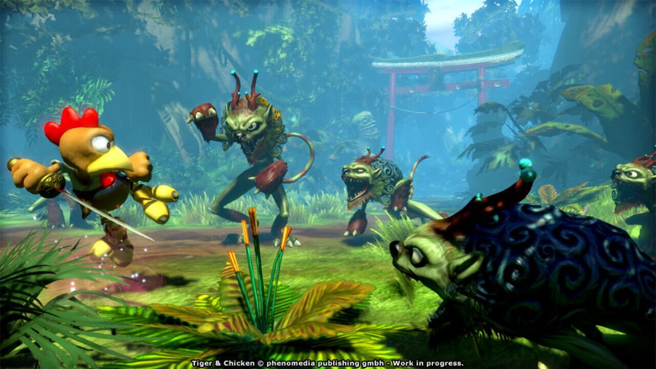 Screenshot for Moorhuhn: Tiger and Chicken