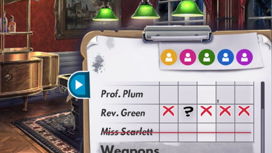 Screenshot for Clue: Classic Mystery Game