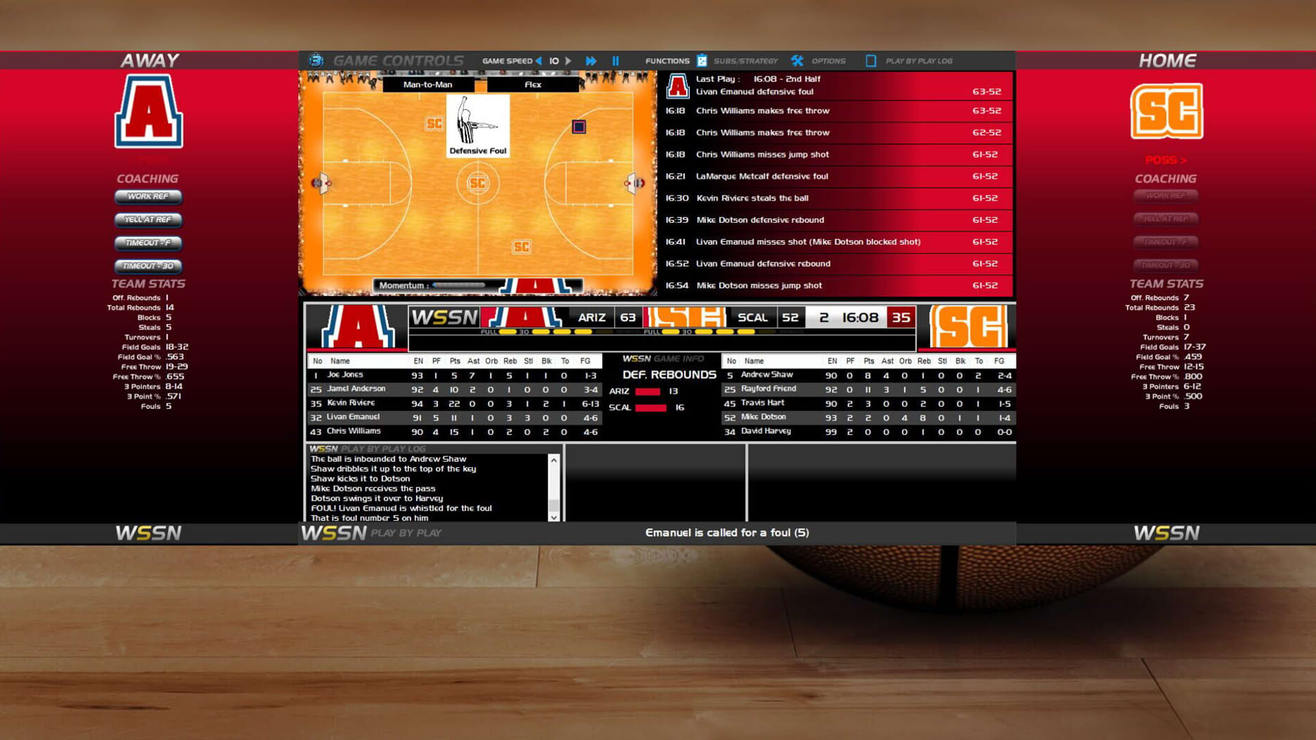 Screenshot for Draft Day Sports College Basketball 3