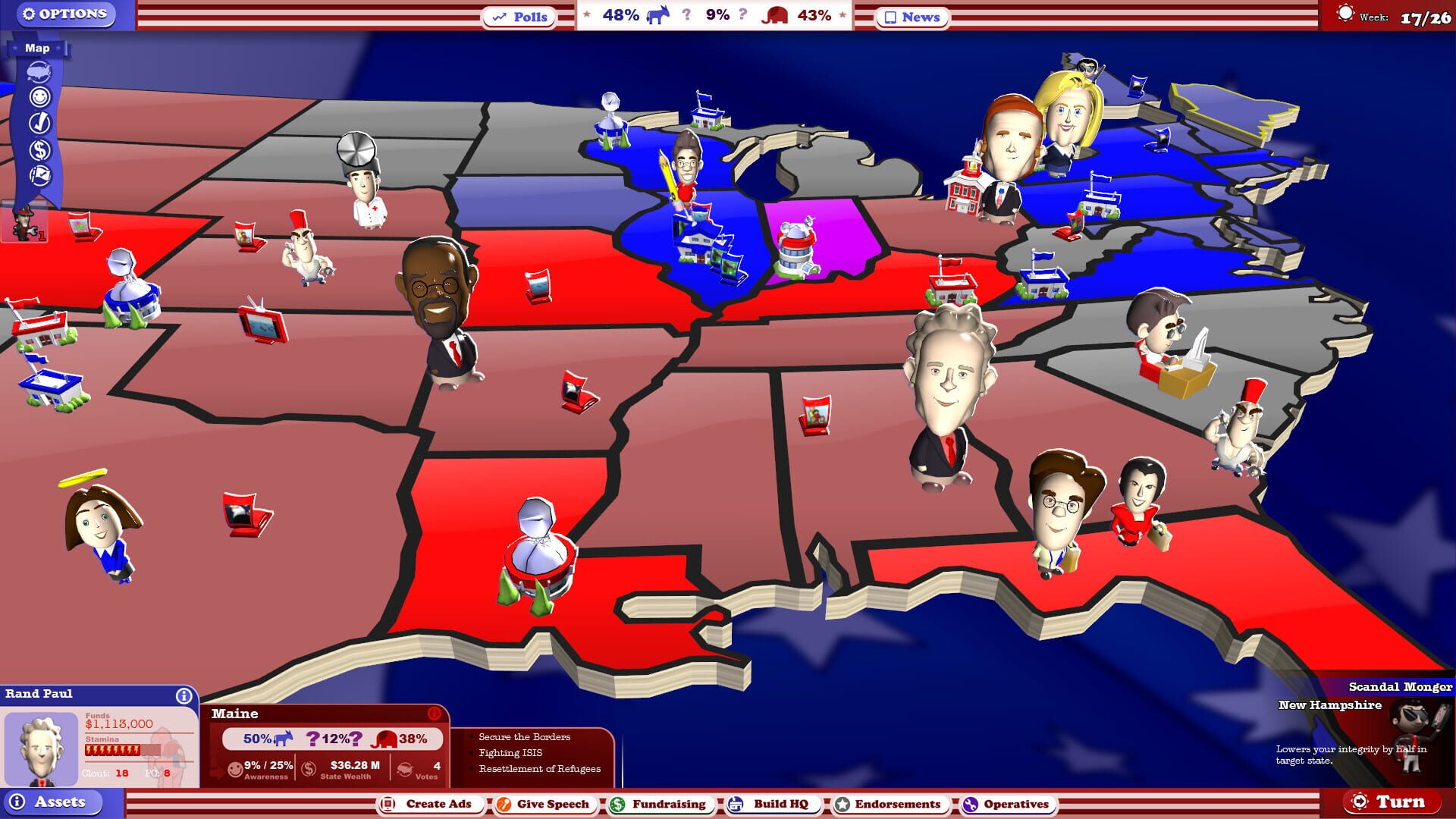Screenshot for The Political Machine 2016