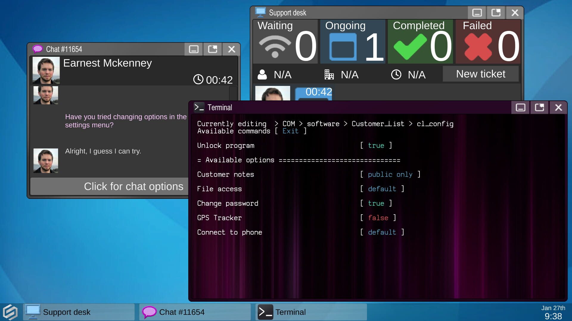 Screenshot for Tech Support: Error Unknown