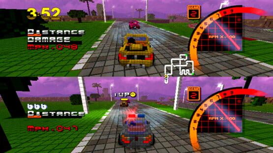 Screenshot for 3D Pixel Racing