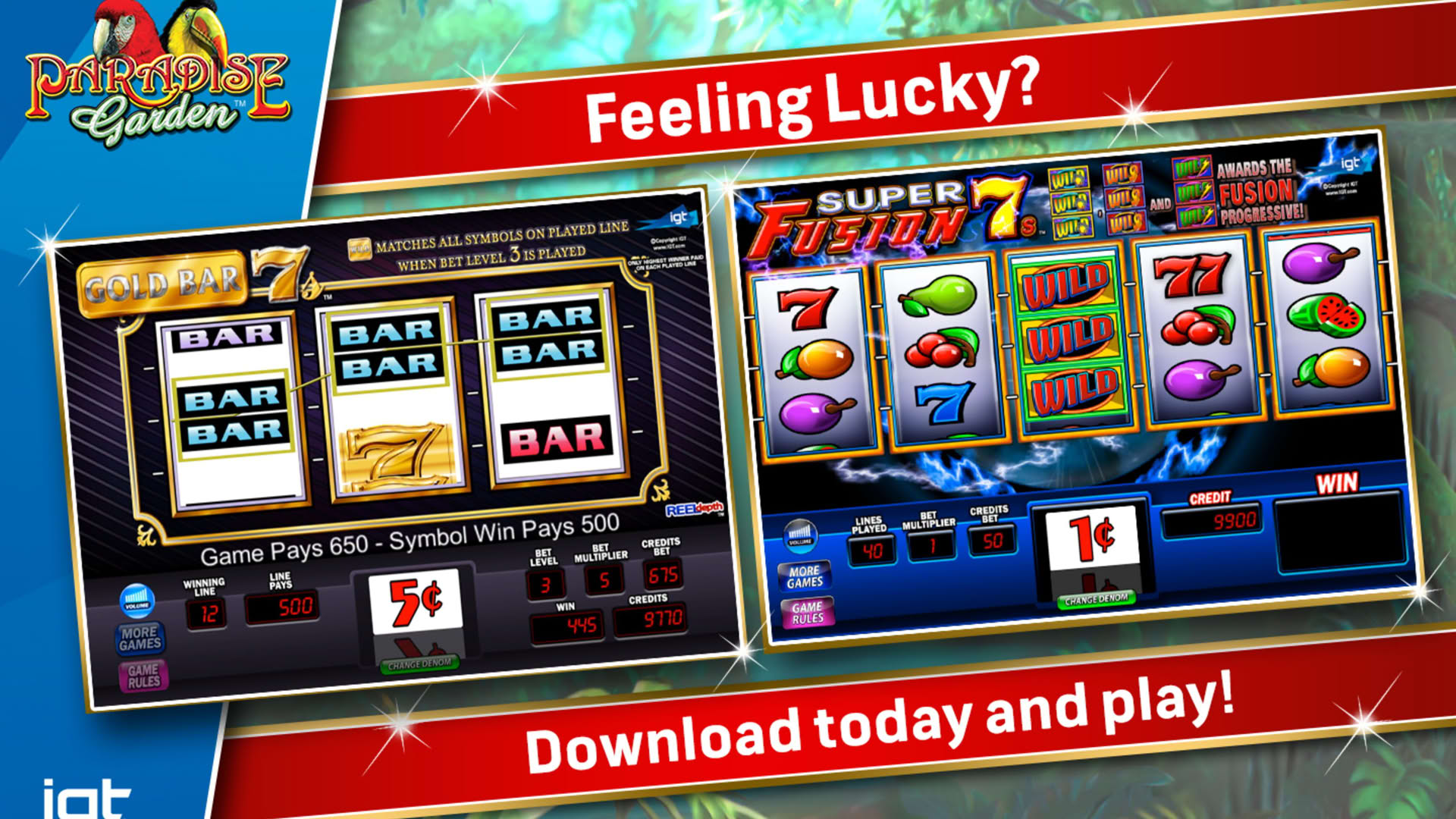 Screenshot for IGT Slots Paradise Garden